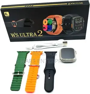 Ultra 2 Smartwatch With 3 Pairs of Strap_black