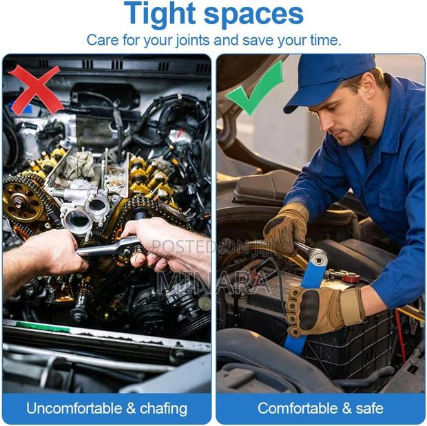 Offset Extension Wrench, Multifunctional Tight Reach Wrench Set - thumbnail 5