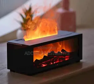 3D Fireplace Flame Essential Oil Diffuser and Cool Mist Humidifier,