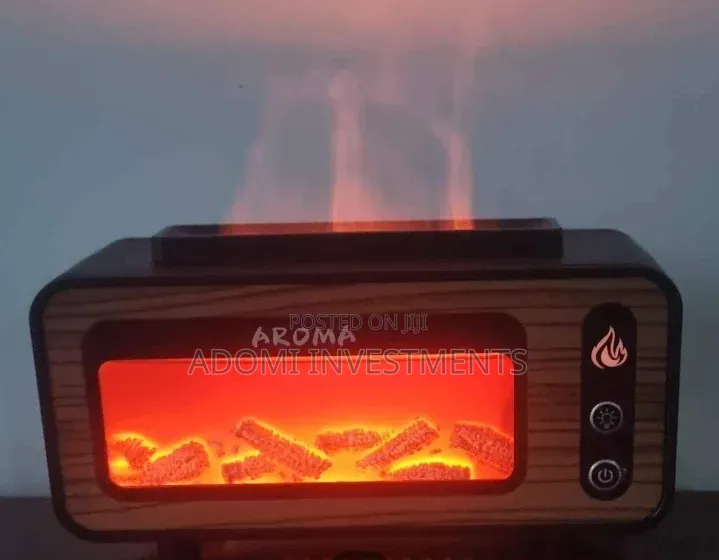 3D Fireplace Flame Essential Oil Diffuser and Cool Mist Humidifier,