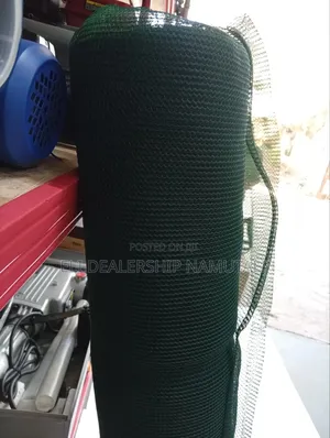 Construction Safety Mesh Net – Dark Green Dust Debris Barrier