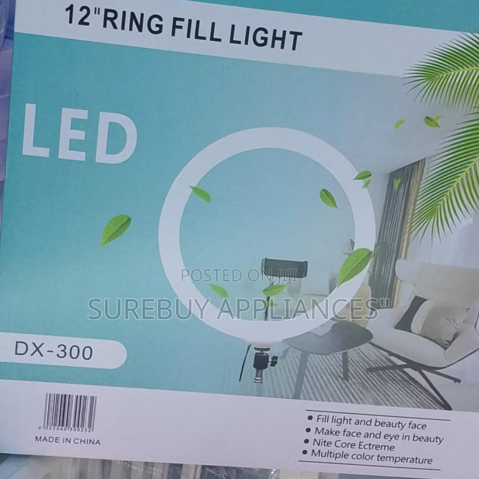 12-Inch Ring Fill Light With Stand