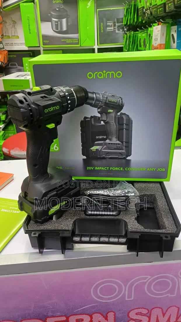 Oraimo MaxDrill 20V Cordless Versatile Power Drill Driver (OSH-010A) - thumbnail 2