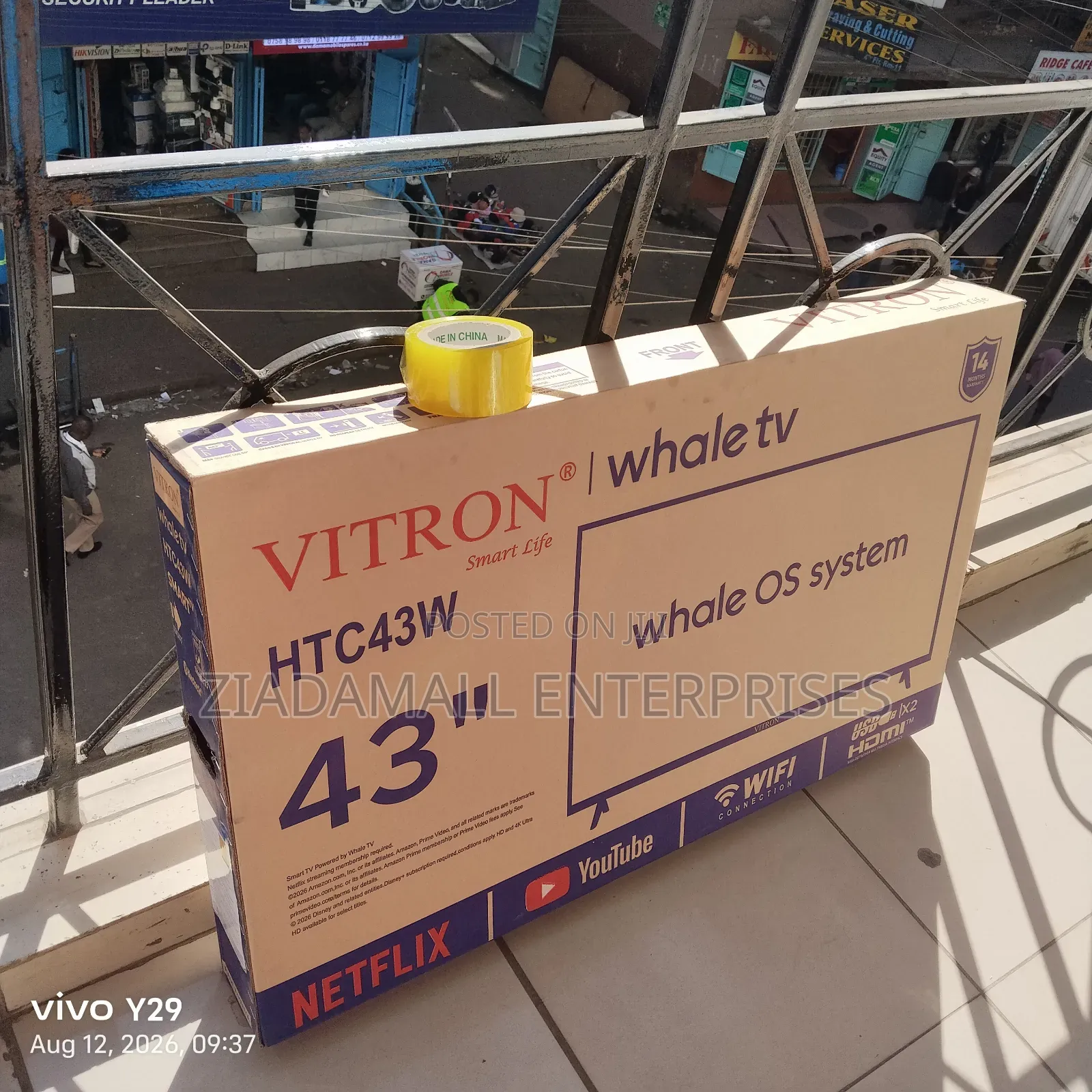 Pay on Delivery Vitron 43inches Smart TV. Original