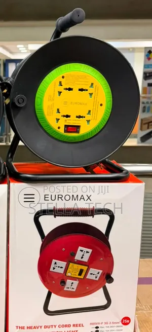Euromax Extension Reel Cable 
 2.5mm 3 Core
