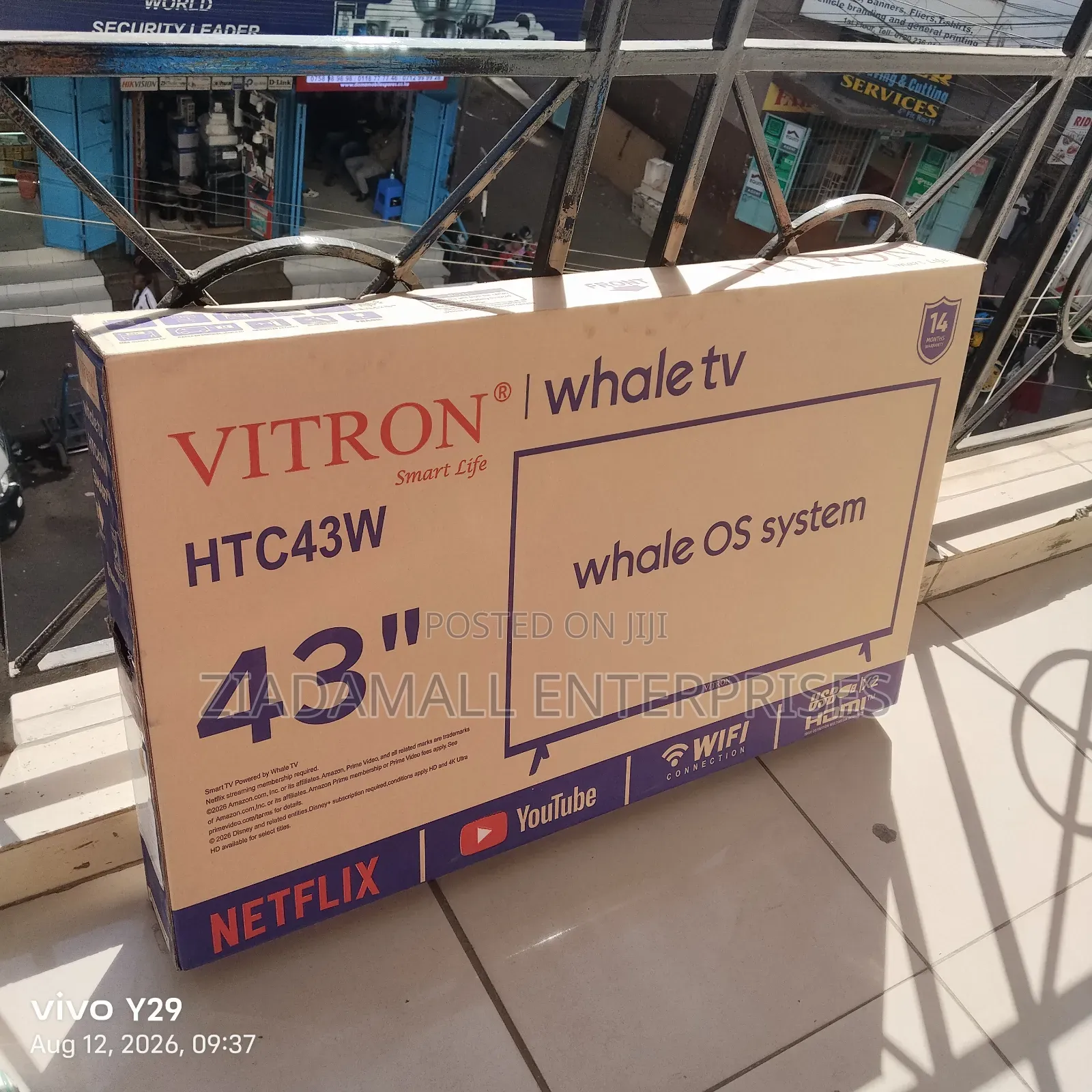 Vitron Whale TV. Vitron 43inches Smart TV