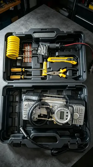 Portable Digital 2-Cylinder Air Compressor – 150PSI Heavy Duty Tire