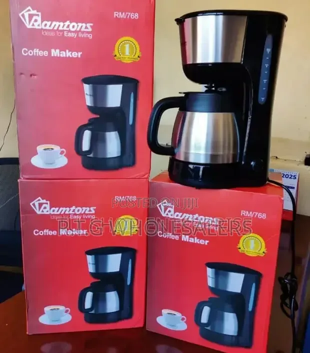 Ramtons RM/193 - Coffee Maker Anti Drip - 1.5L - Black (1YR WRTY)