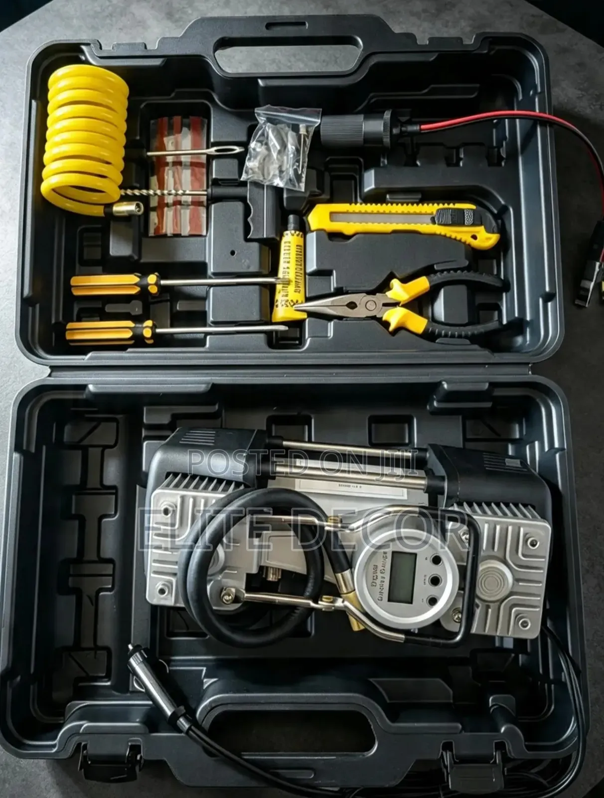 Portable Digital 2-Cylinder Air Compressor – 150PSI Heavy Duty Tire
