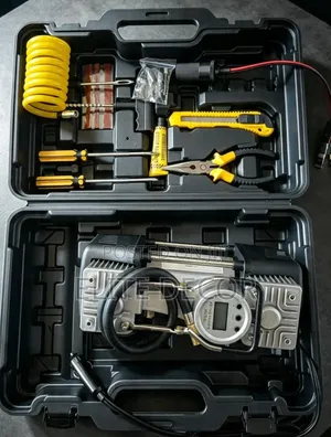 Portable Digital 2-Cylinder Air Compressor – 150PSI Heavy Duty Tire