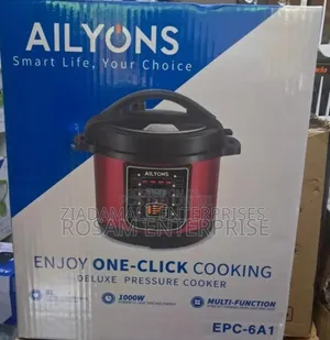 Colour Maroon Ailyons 6L Pressure Cooker. Original