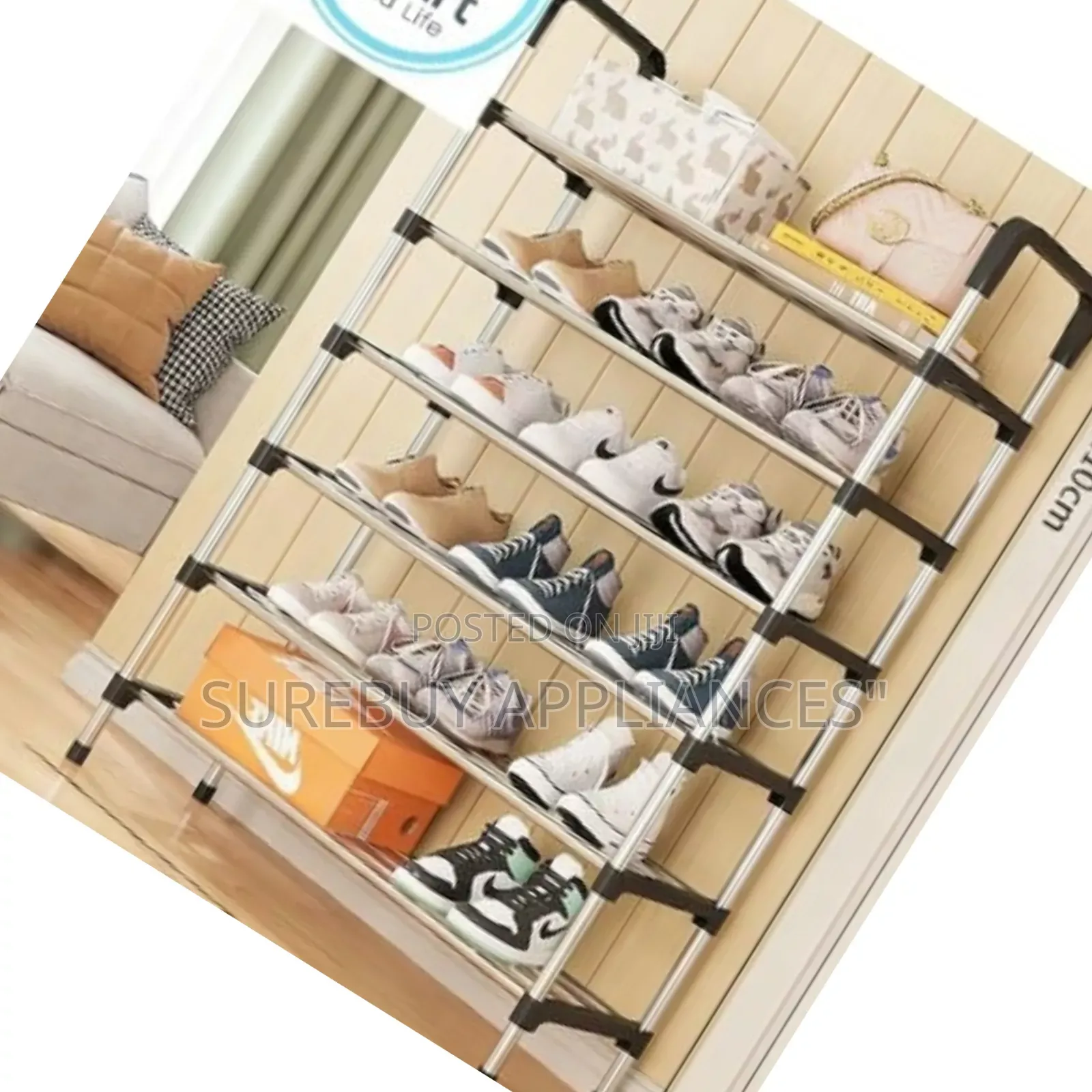 7-Layer Shoe Storage Rack – Affordable Home Organizer 