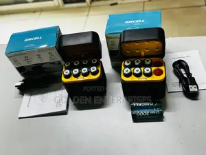 GMCELL AA Battery Charging Pod, Fast Charger, 8 Rechargeable Batteries