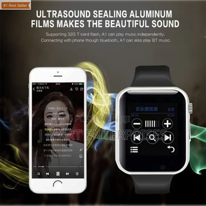 Smartwatch With SIM Card Support Memory Card Bt Calling