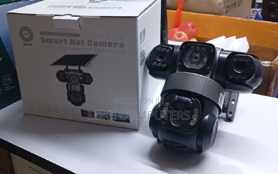 24/7 – High-Efficiency -8%4g Wifi Triple Lens Solar CCTV