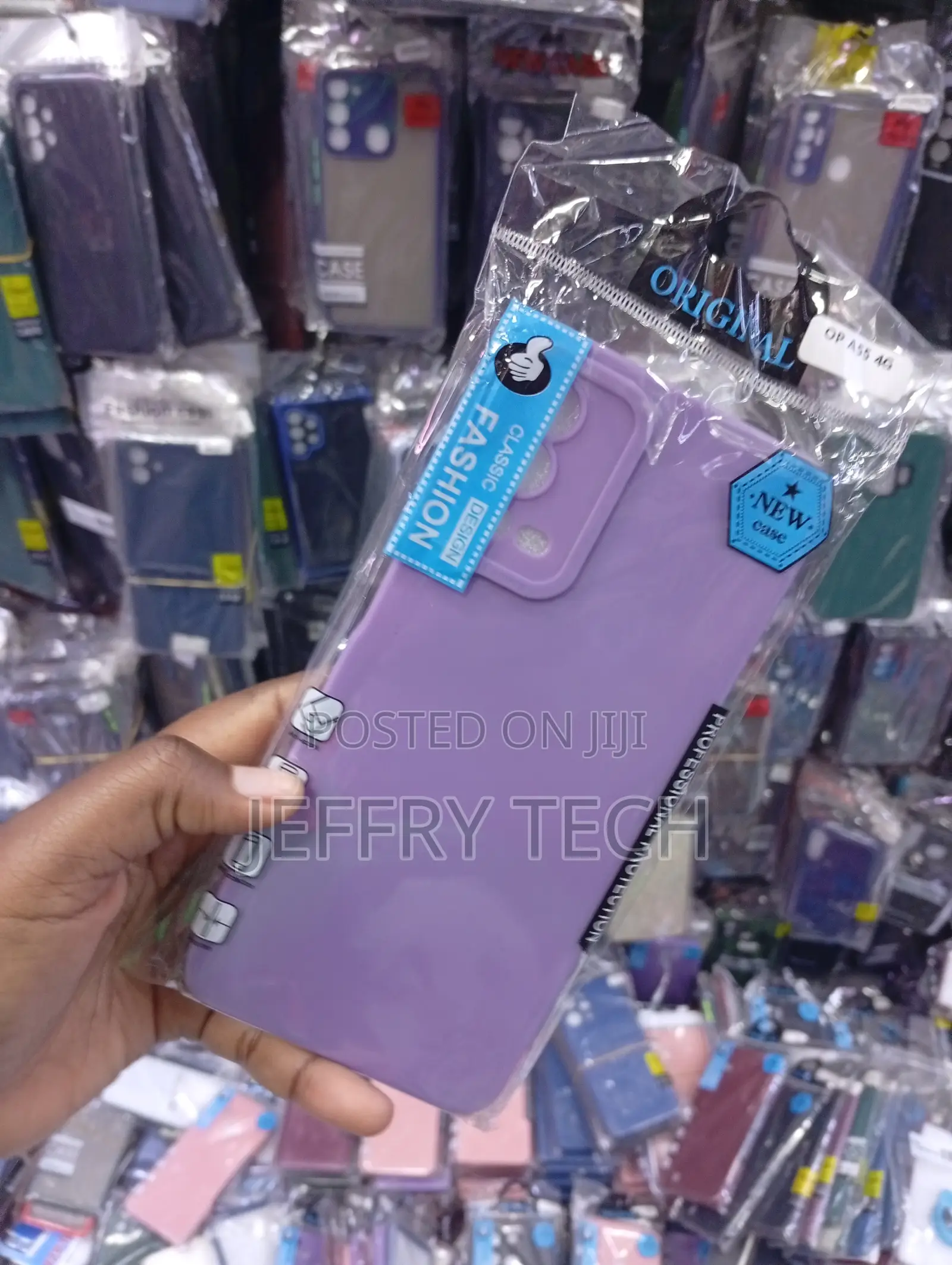 Matte Purple Liquid Silicone Phone Case Designed for the Oppo A55 4G