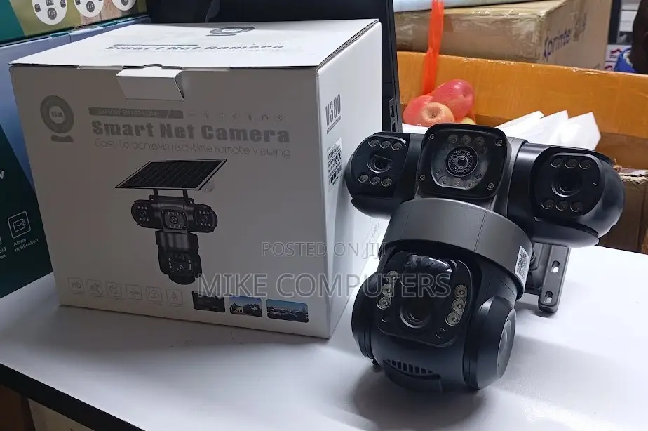 Two-Way Audio – Wifi G Triple Lens Solar CCTV With Solar Light