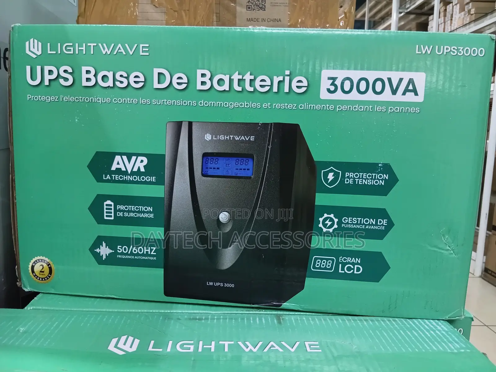 Lightwave 3000VA Back-Up UPS - Black