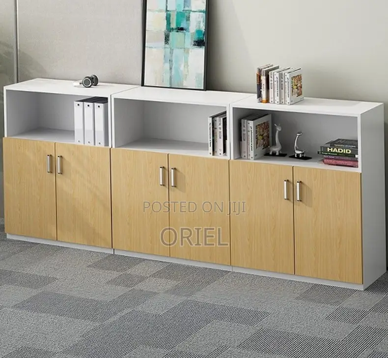 Office Credenza : 6-Door Credenza for Office Documents Files