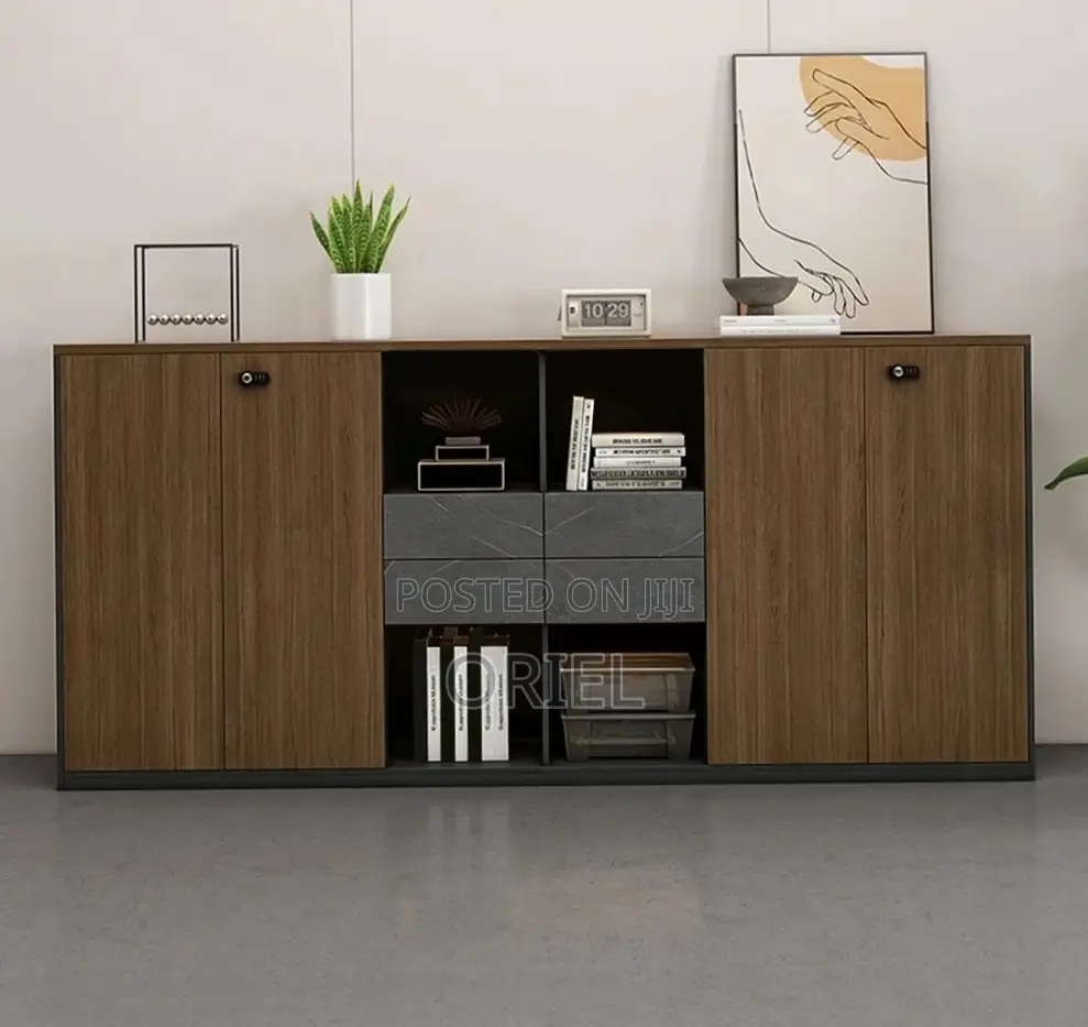 Office Credenza : 6-Door Credenza for Office Documents Files