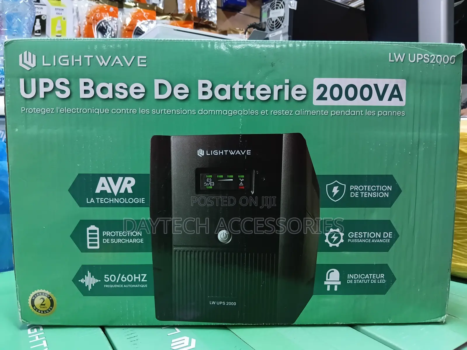 Lightwave UPS 2000VA (LW UPS2000) Offline Backup Power Supply Unit