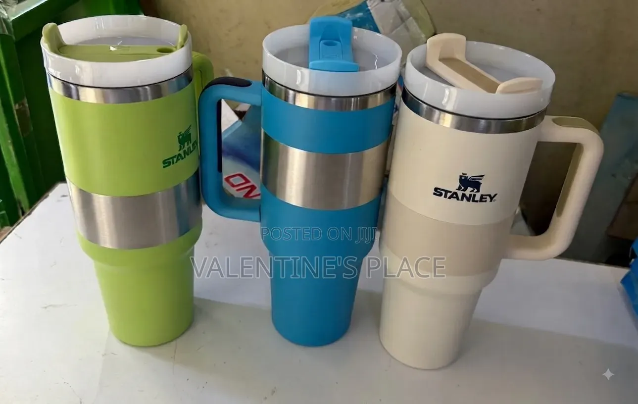 Stanley-Style Insulated Travel Tumbler With Handle (40 Oz)