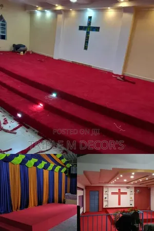 Neat Finish Delta 4mm Wall to Wall Carpet for Modern Church Altars