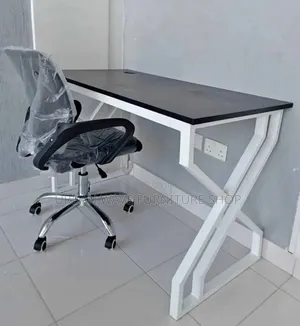 Office Desk and Chair Set Up