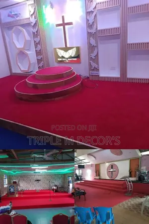 Authentic Delta 4mm Thickness Wall to Wall Church Stage Carpet