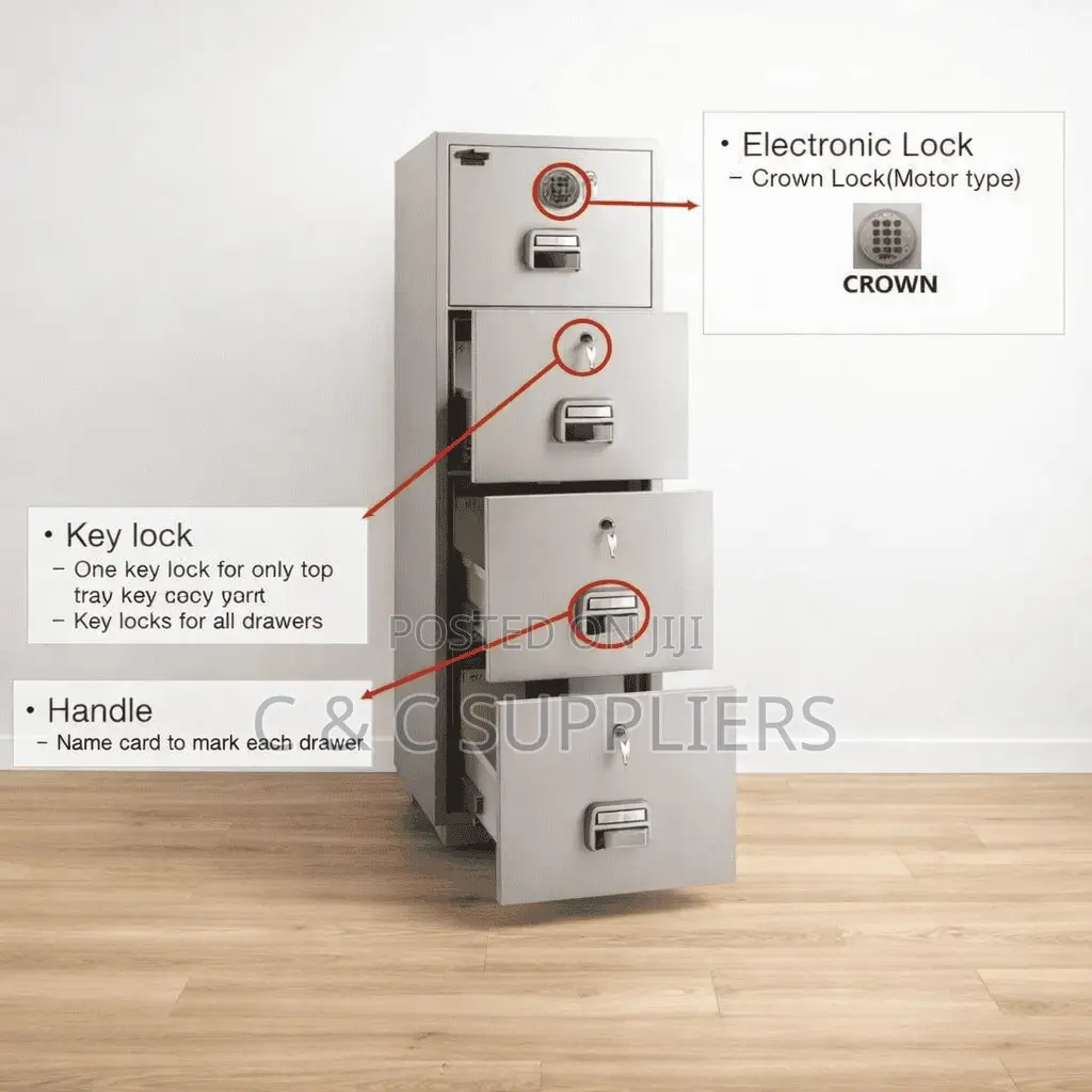 266 KGS 4 Drawer Diplomatic Safe Cabinet