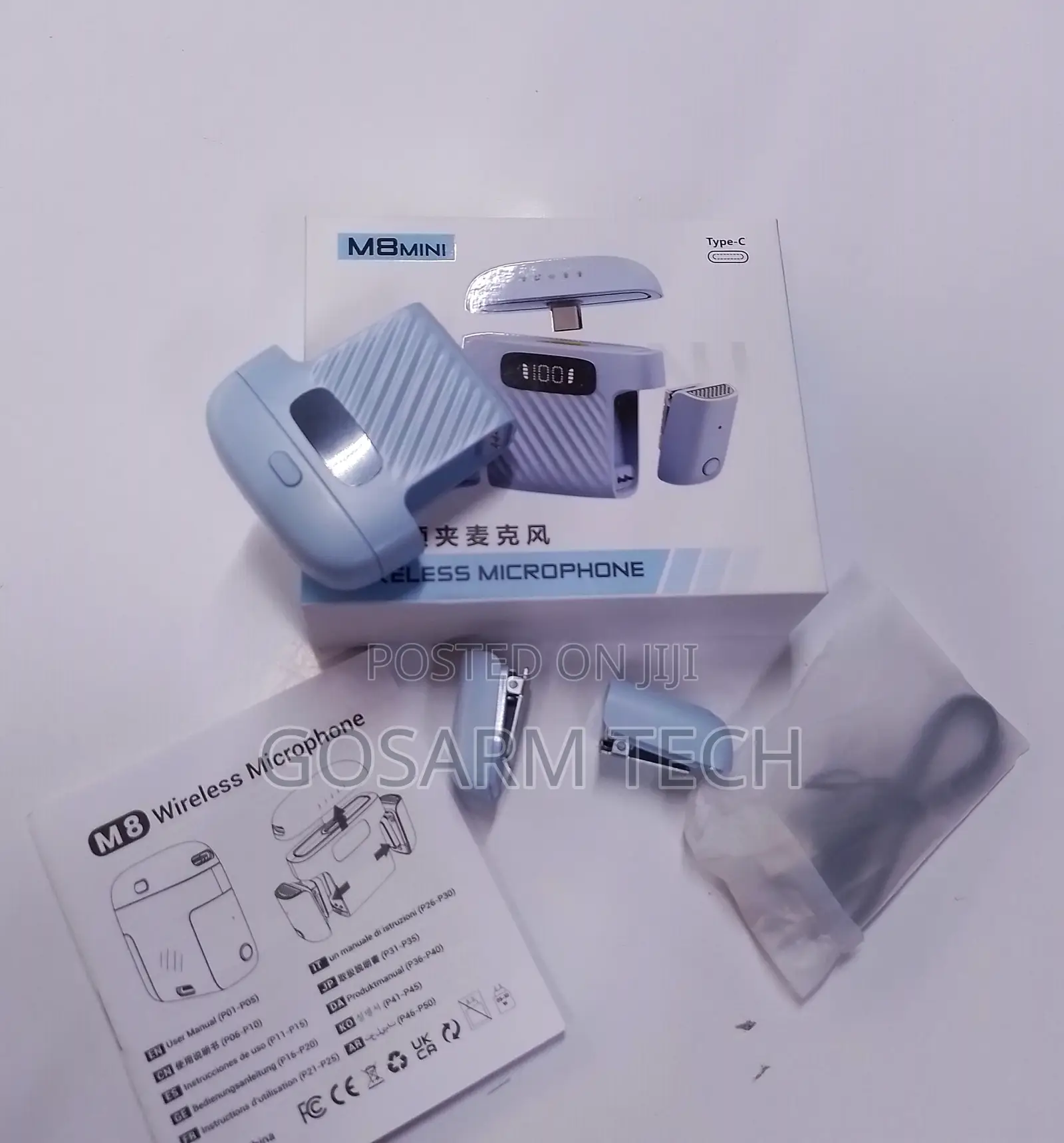 M8 Mini Wireless Microphone – Ideal for TikTok, Reels YouTube