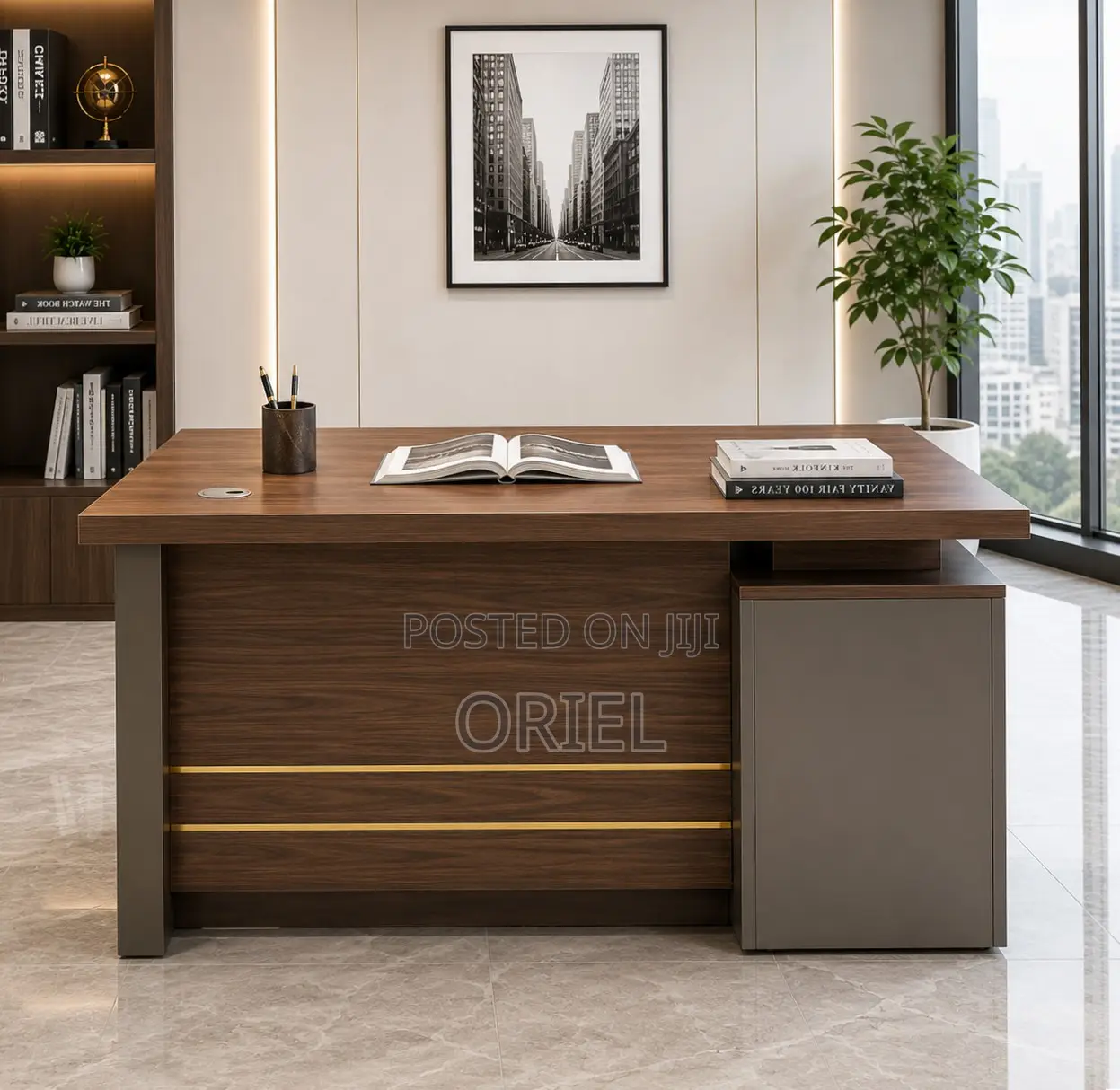 Office Desk : 1.4M Executive Corporate Work Staff Desk