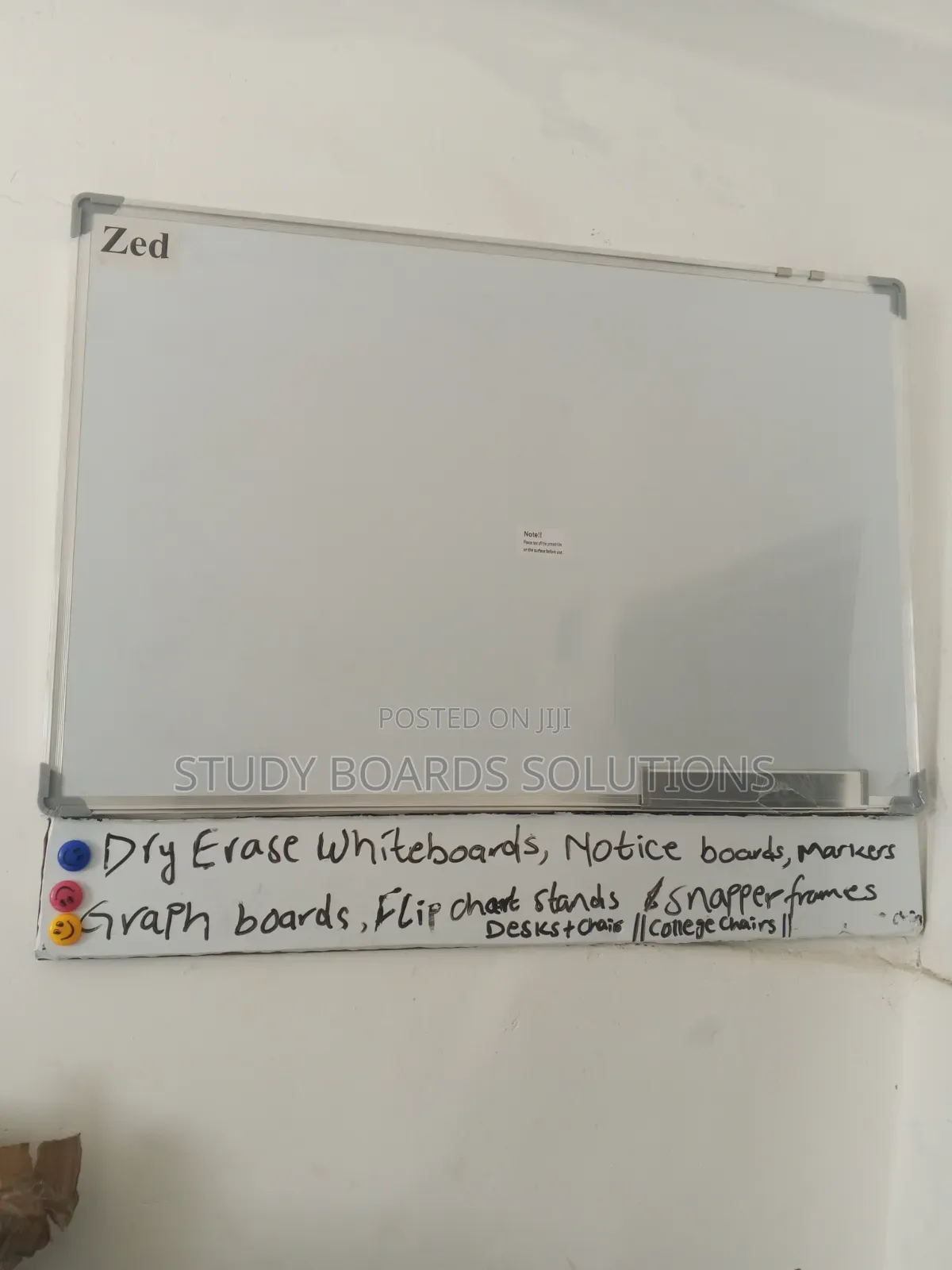 Dry Erase Whiteboard 90cmx60cm for Meeting Rooms