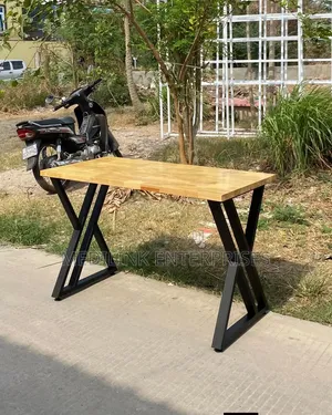 Wooden Metallic Mack Cypress Table