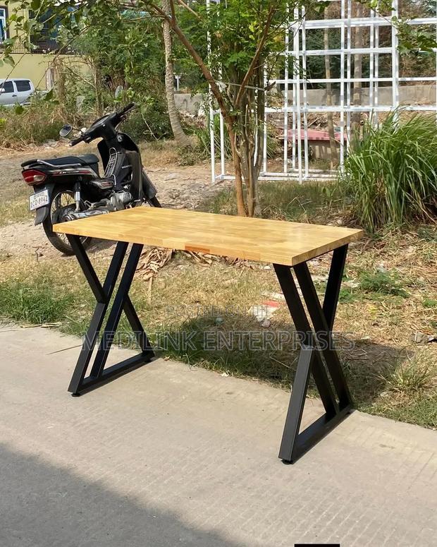 Wooden Metallic Mack Cypress Table - main view