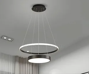 Modern Double Ring Led Pendant Chandelier.