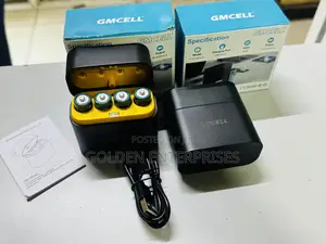 GMCELL 4-Slot Smart Charger Box for AA Rechargeable Batteries