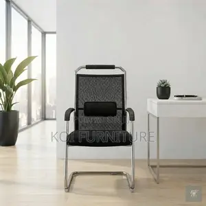 Office Chairs; Black Mesh Visitors Office Reception Area Chairs