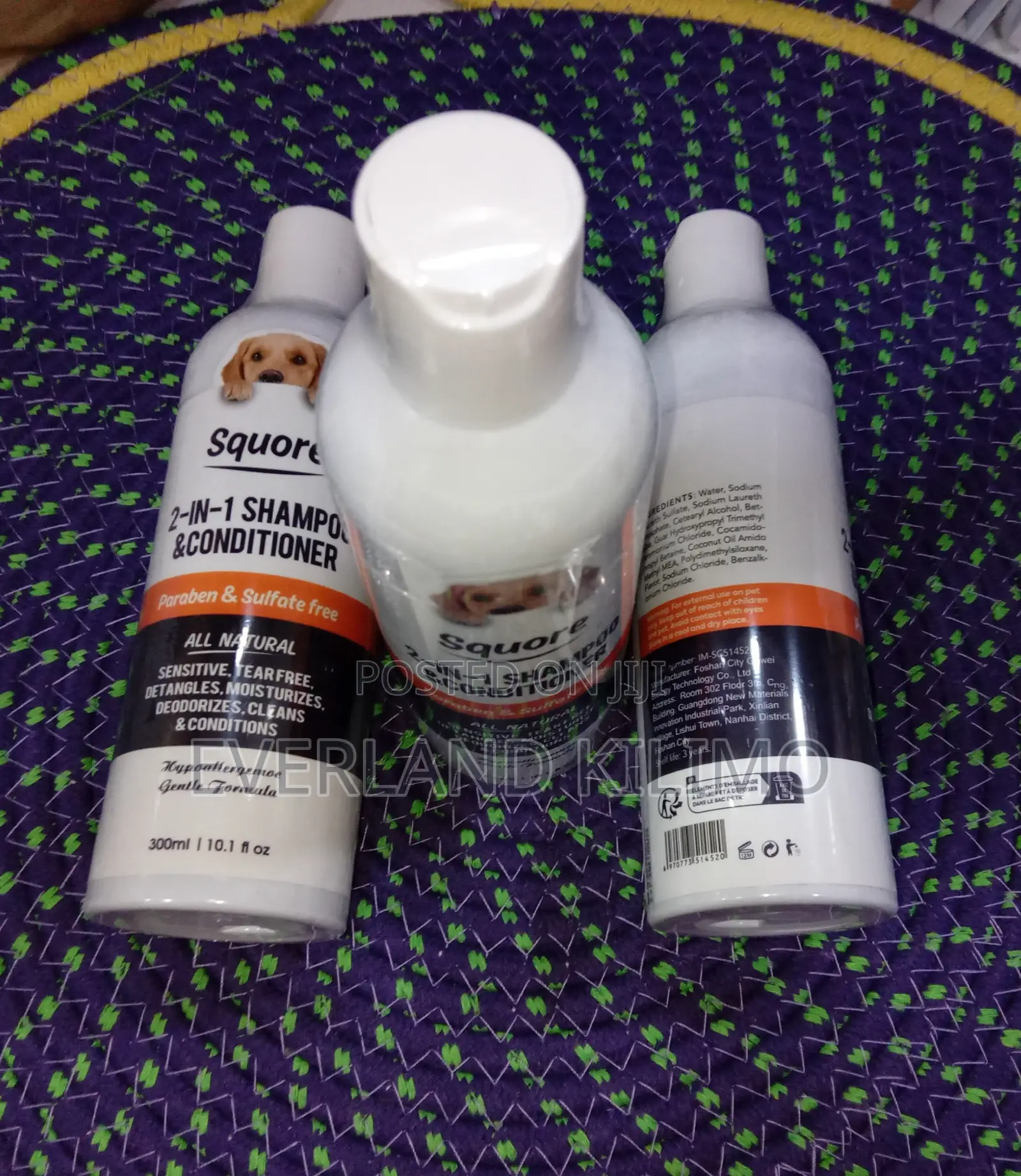 Natural Dog Shampoo Squore 2-in-1