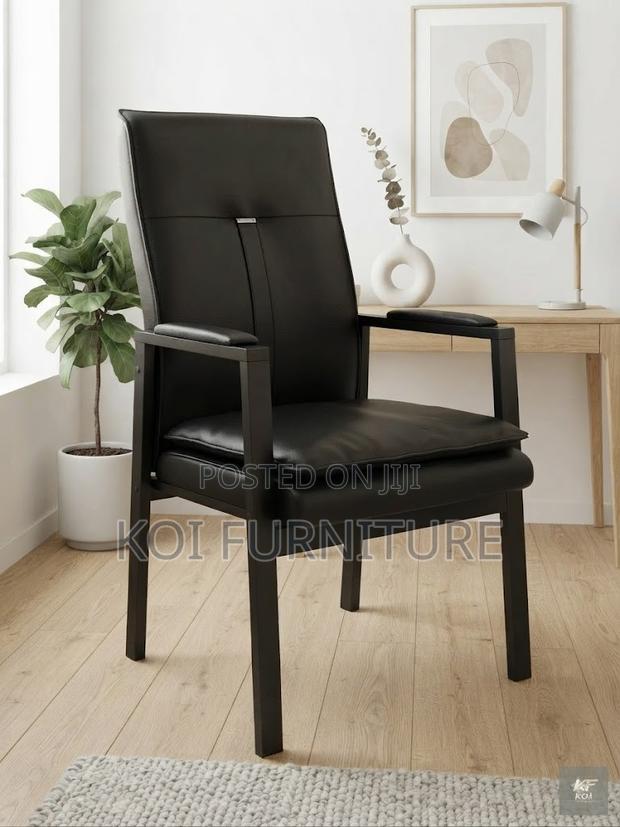 Office Chairs; Executive Leather Guests Chairs - main view