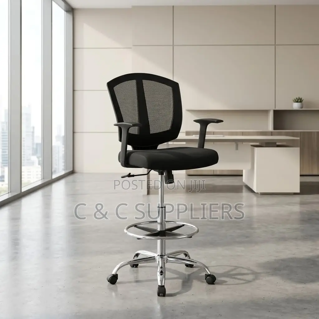 Modern Adjustable Midback Cashier Chair.