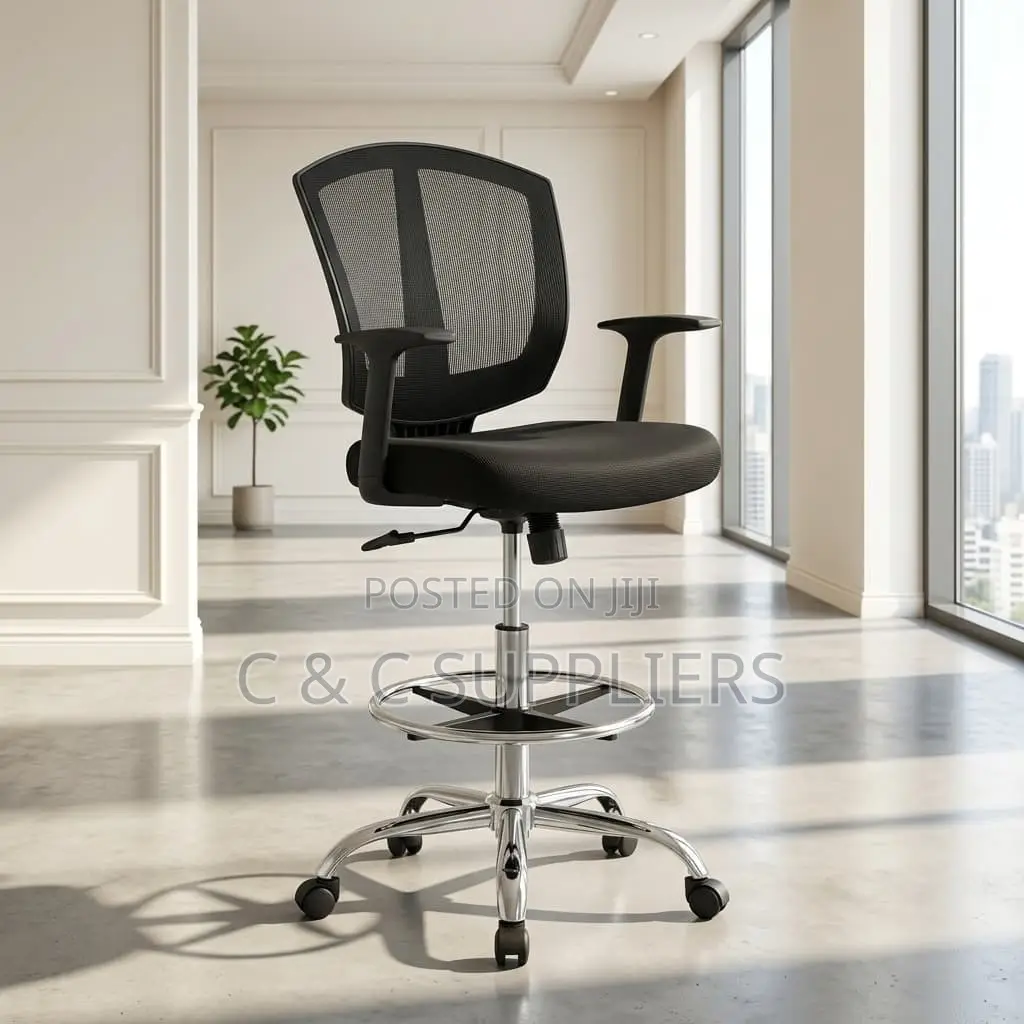 Modern Adjustable Midback Cashier Chair.