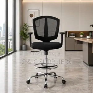 Modern Adjustable Midback Cashier Chair.