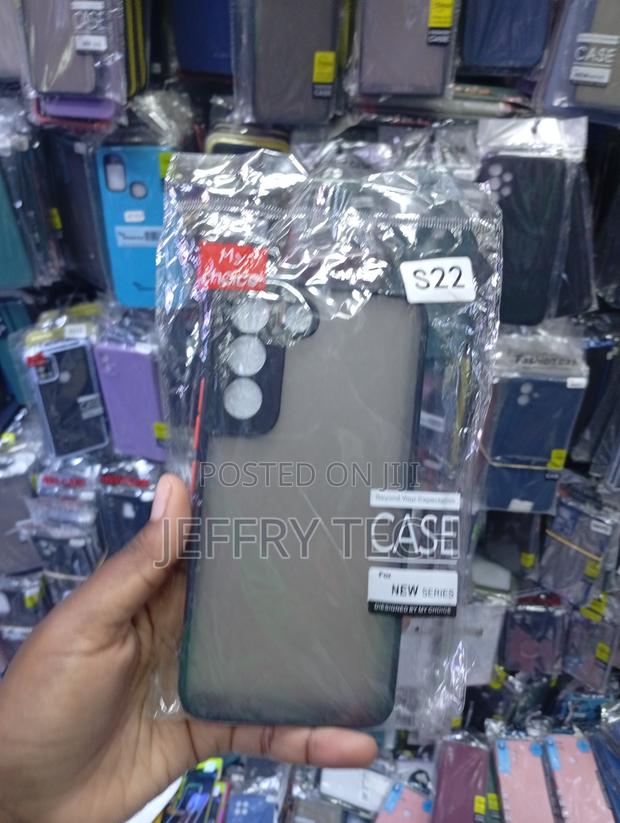Matte Protective Back Case Labeled for the Samsung Galaxy S22 - main view