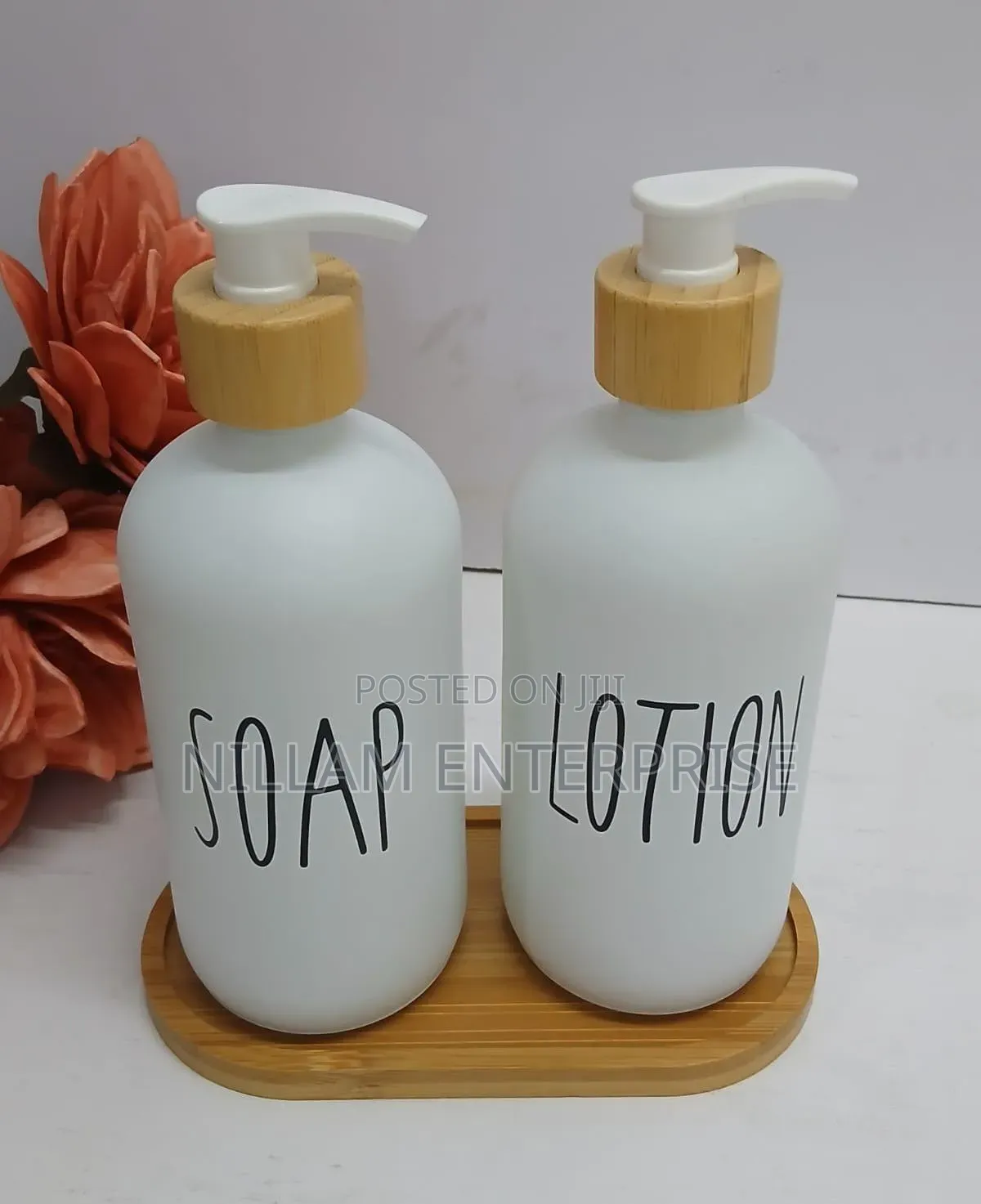 Soap and Lotion Dispenser Set With Stand*