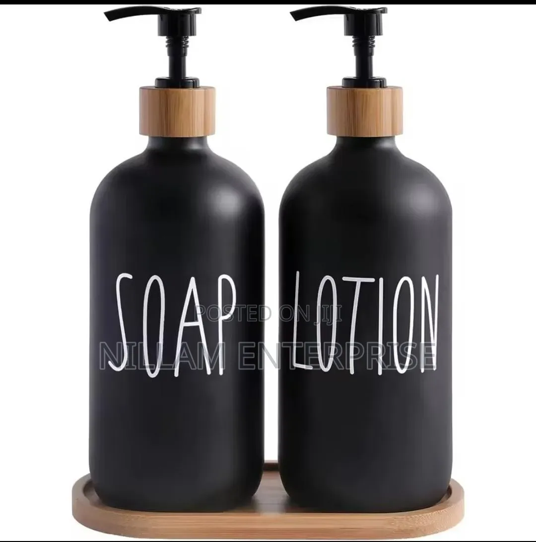 Soap and Lotion Dispenser Set With Stand*