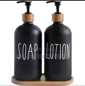 Soap and Lotion Dispenser Set With Stand*