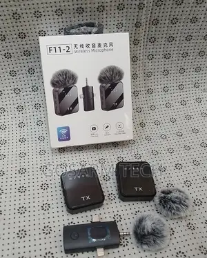 F11-2 Wireless Microphone for iPhone, Android Camera