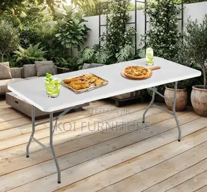 Home Tables; Foldable White Home and Outdoor Gatherings Table