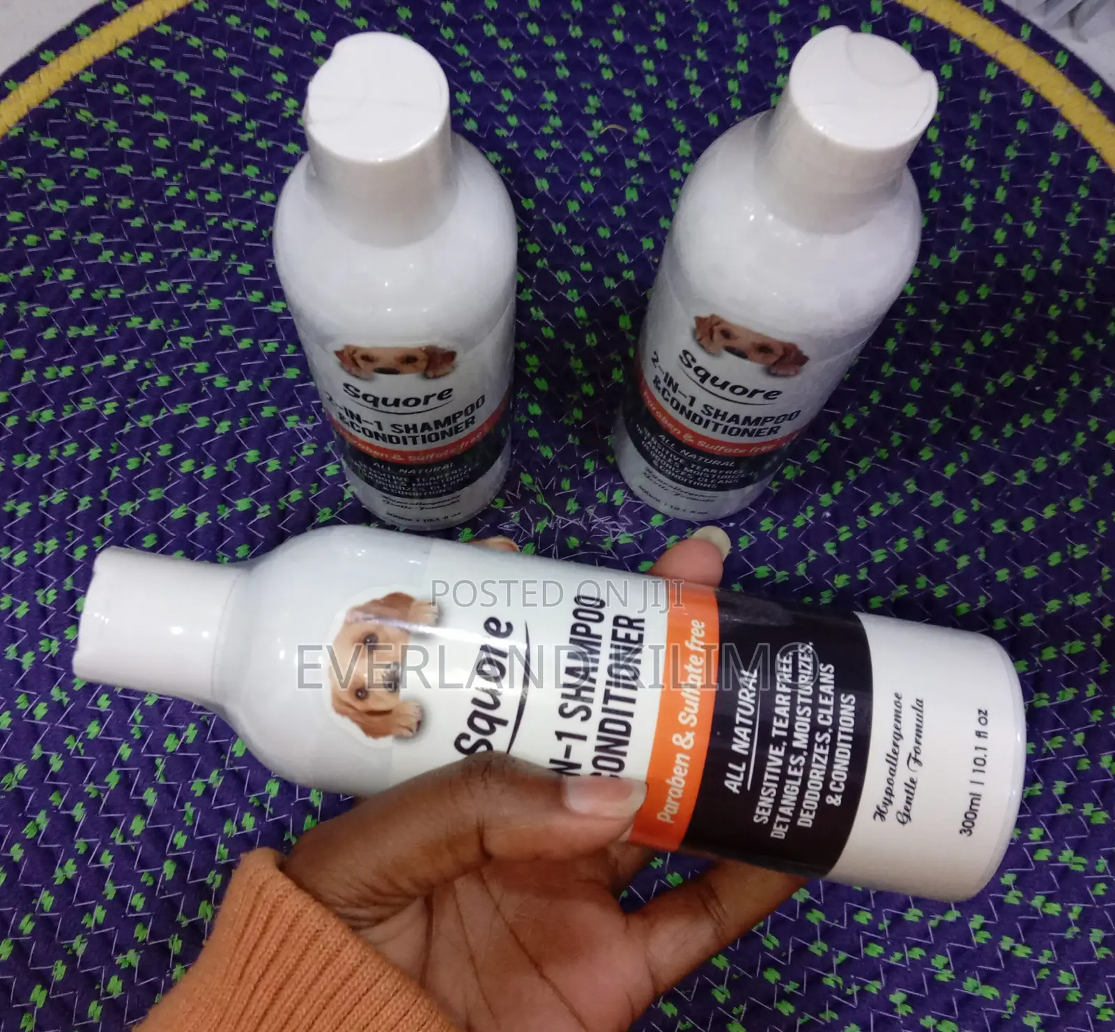 2 in 1 Moisturizing Dog Shampoo for Sensitive Skin PH Balanced